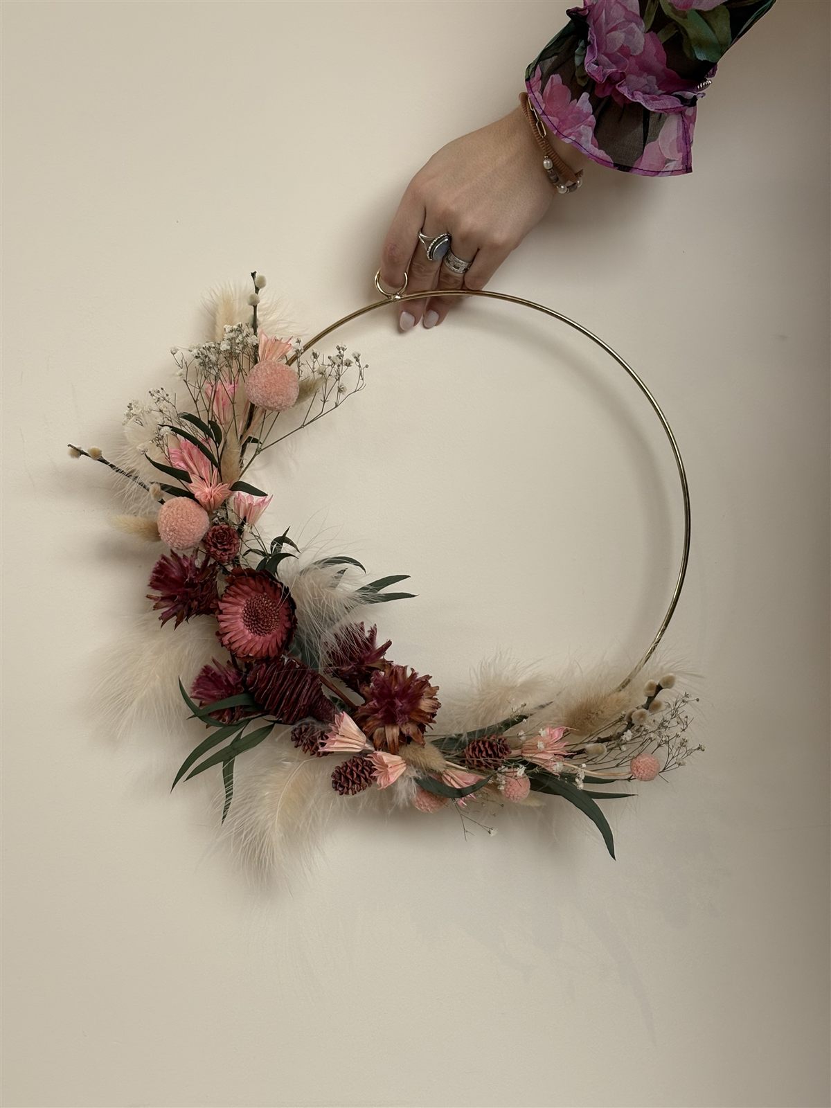 Couronne de Fleurs Séchées